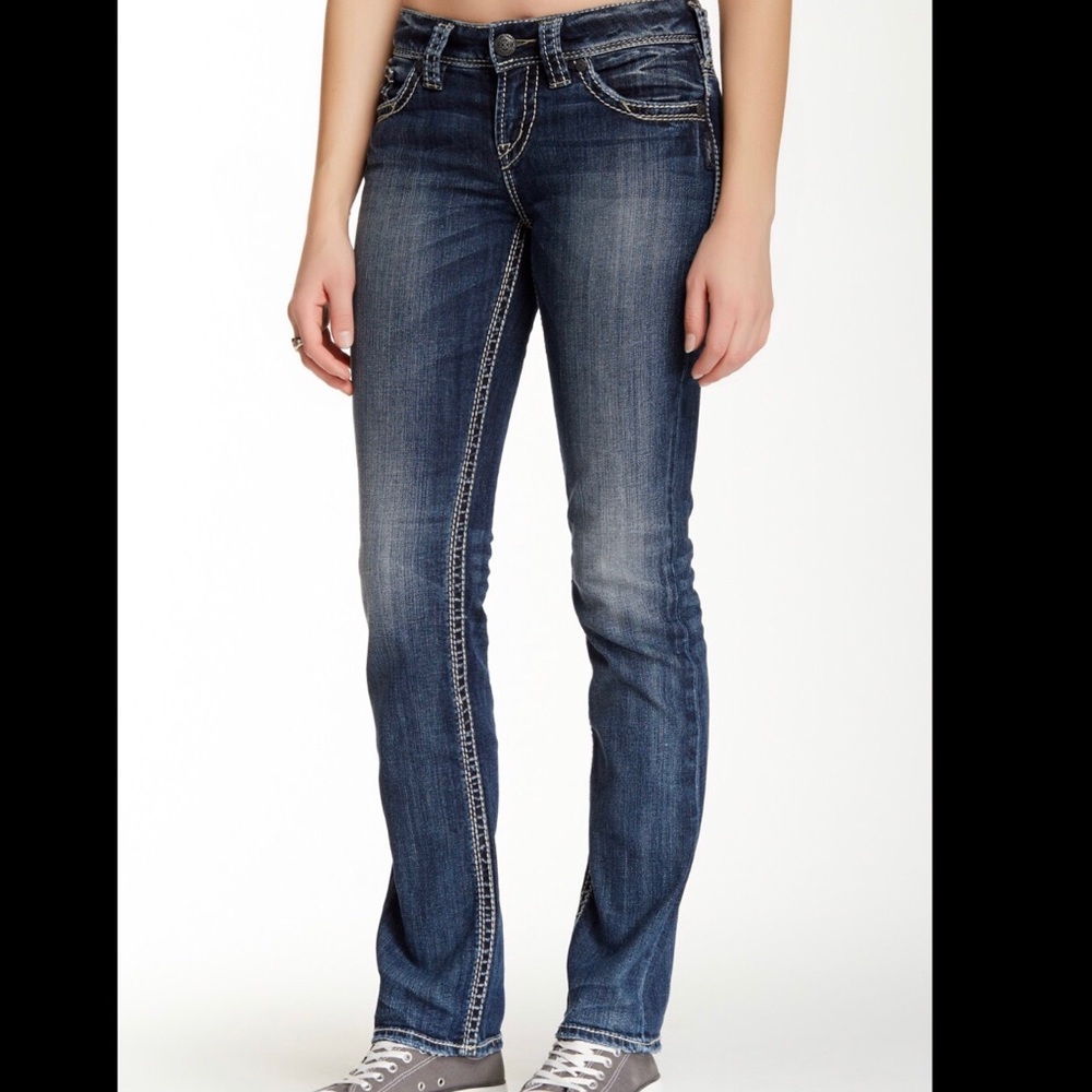 Silver Jeans Suki Straight Leg Jeans Size 26